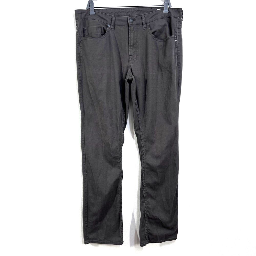 Buffalo David Bitton Mens 34x34 Sam-X Slim Straight Stretch Chino Pant Brown